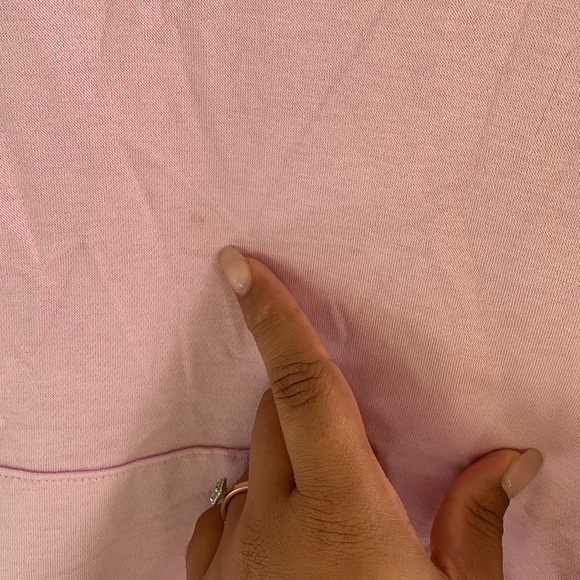 Nike Gold Logo Pink Funnel Neck Hoodie size Medium - Picture 6 of 11